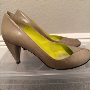 Charles Jourdan Tan Pumps